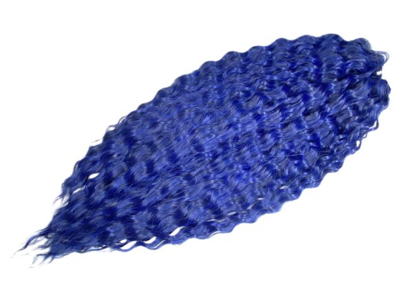 Vlnitý luxusný kanekalon blue 1 300g