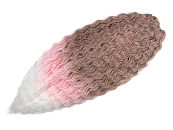 Vlnitý luxusný kanekalon pink 4 300g