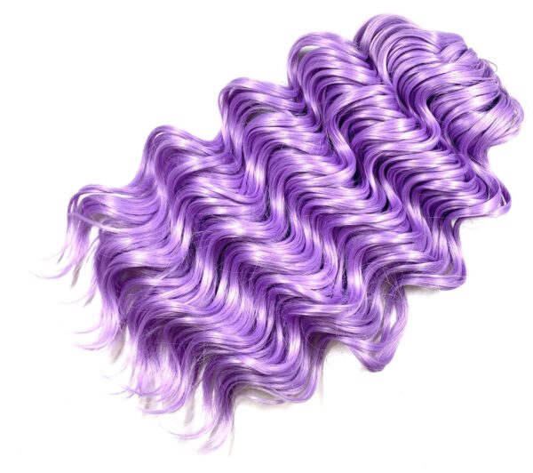 Vlnitý kanekalon MANASI 45cm PURPLE 6