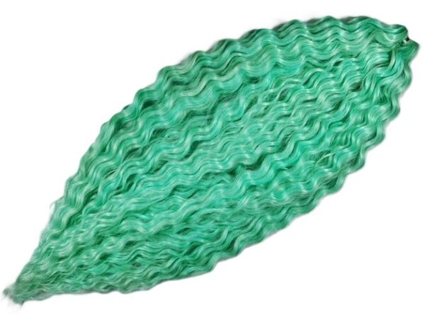 Vlnitý luxusný kanekalon green 3 300g