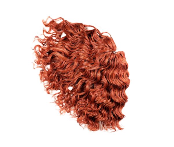 Vlnitý luxusný krátky kanekalon bronze 200g
