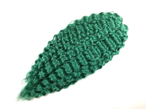 Vlnitý luxusný kanekalon green 11 300g